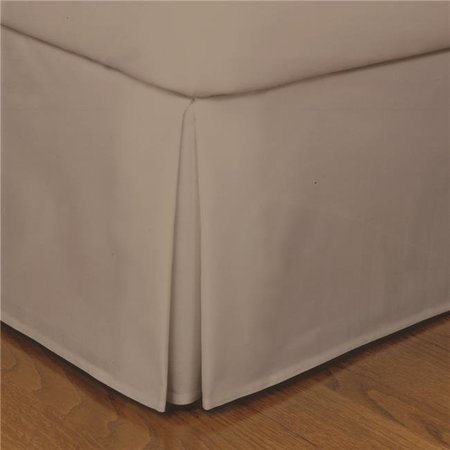 FURNORAMA 14 in. Microfiber Bed Skirts  Mocha - Cal King FU93365